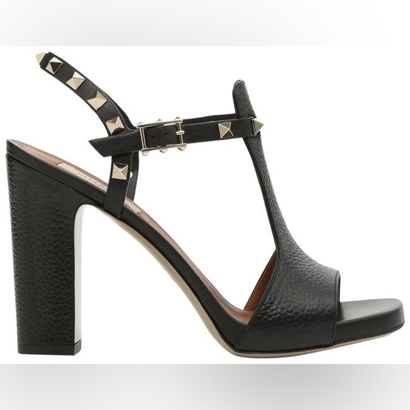 SOLD. VALENTINO Rockstud (left only!) T strap sandal heel
